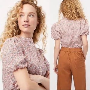 J.Crew Classic-fit Short Puff Sleeve Top in Liberty
Eloise Floral Print size 10